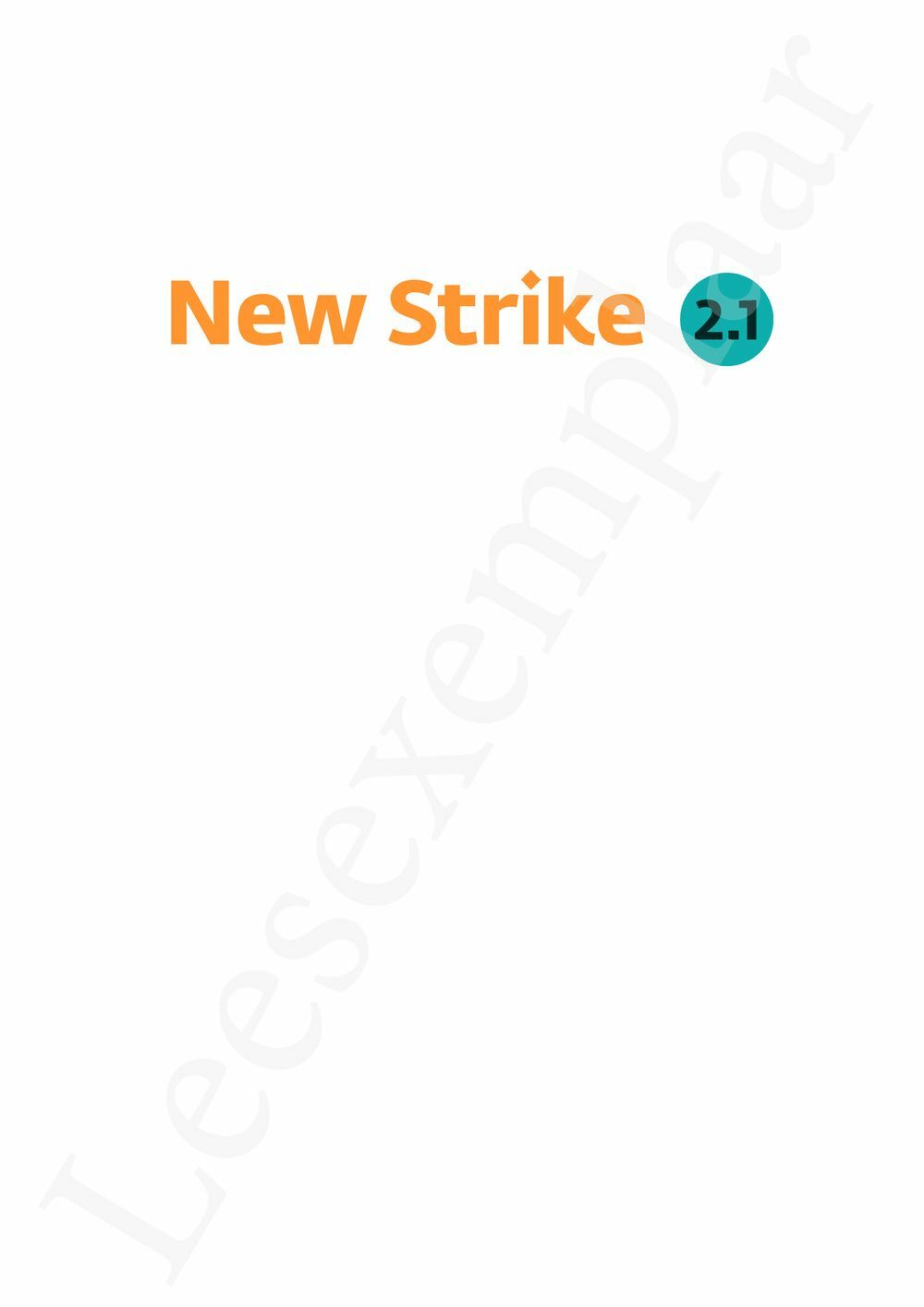 Preview: New Strike 2.1 Leerwerkboek (editie 2025) (incl. Pelckmans Portaal)