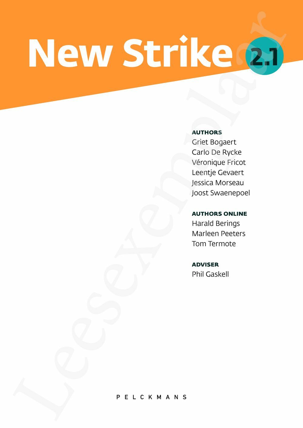 Preview: New Strike 2.1 Leerwerkboek (editie 2025) (incl. Pelckmans Portaal)
