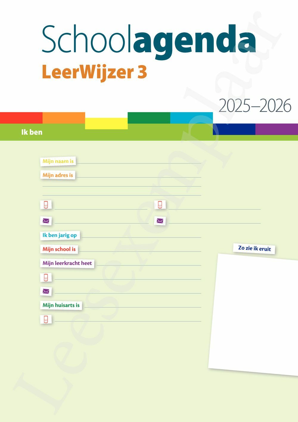 Preview: LeerWijzer 3de leerjaar 2025-2026