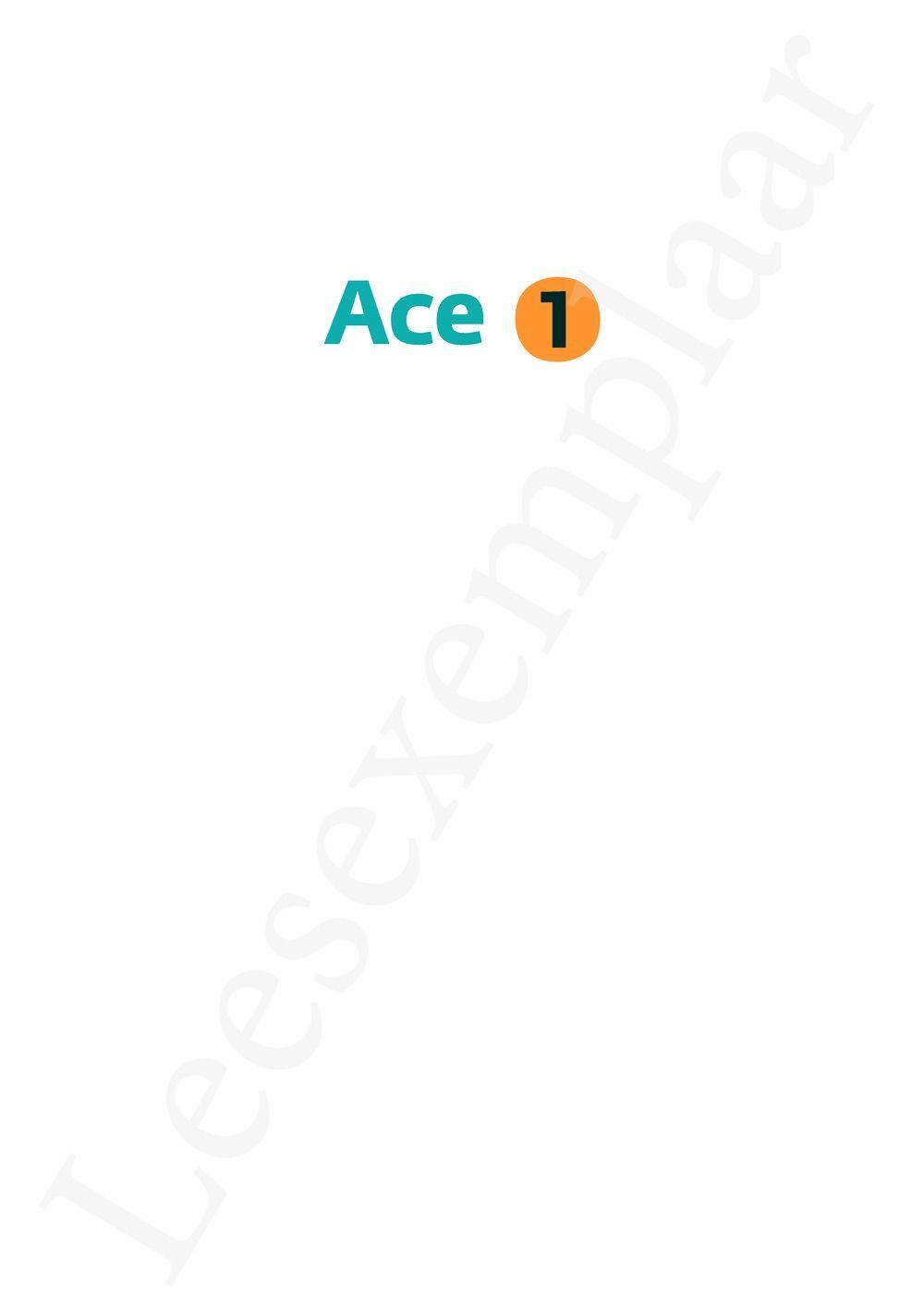 Preview: Ace 1 Leerwerkboek (incl. Pelckmans Portaal)