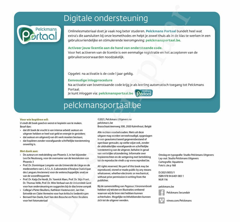 Preview: Pegasus novus 3 Bronnenboek (incl. Pelckmans Portaal)