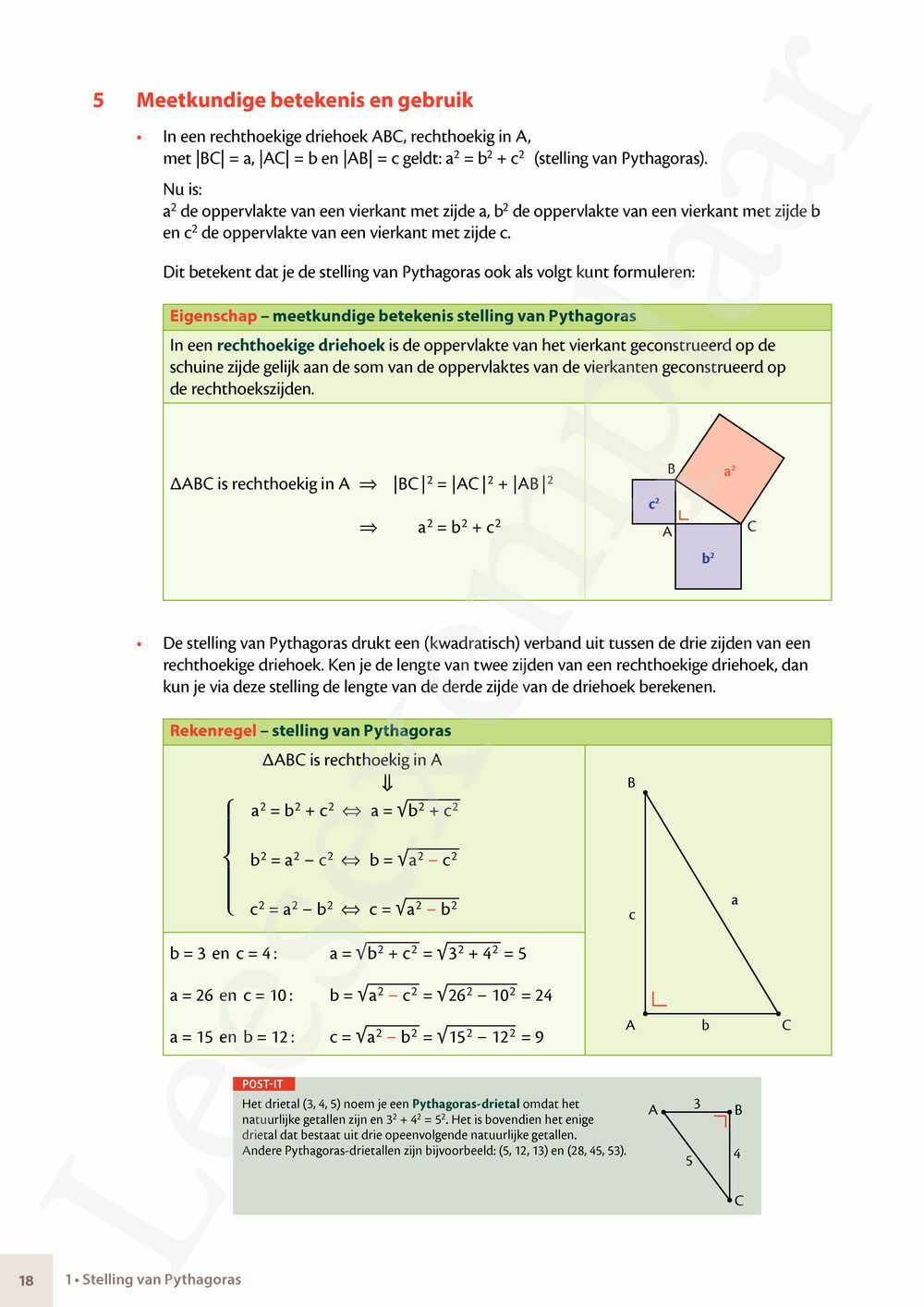Preview: Matrix Wiskunde 3.4-5 Leerwerkboek B Meetkunde - Statistiek (incl. Pelckmans Portaal)
