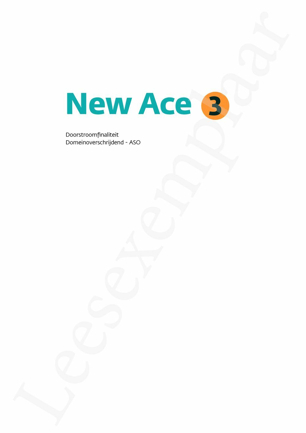 Preview: New Ace 3 Leerwerkboek (incl. Pelckmans Portaal)