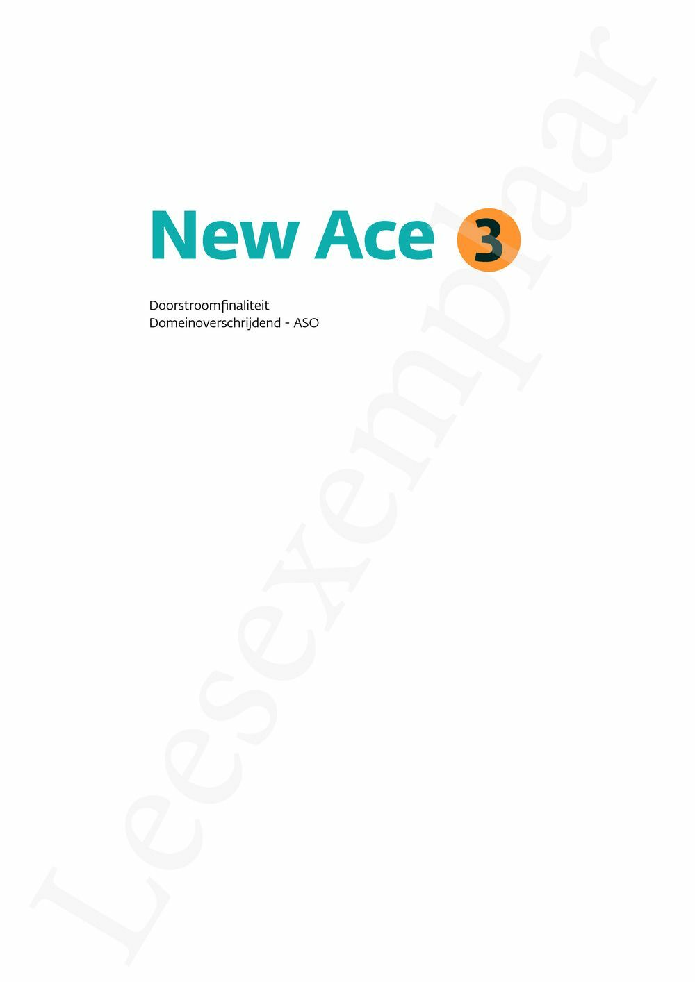 Preview: New Ace 3 Leerwerkboek (incl. Pelckmans Portaal)