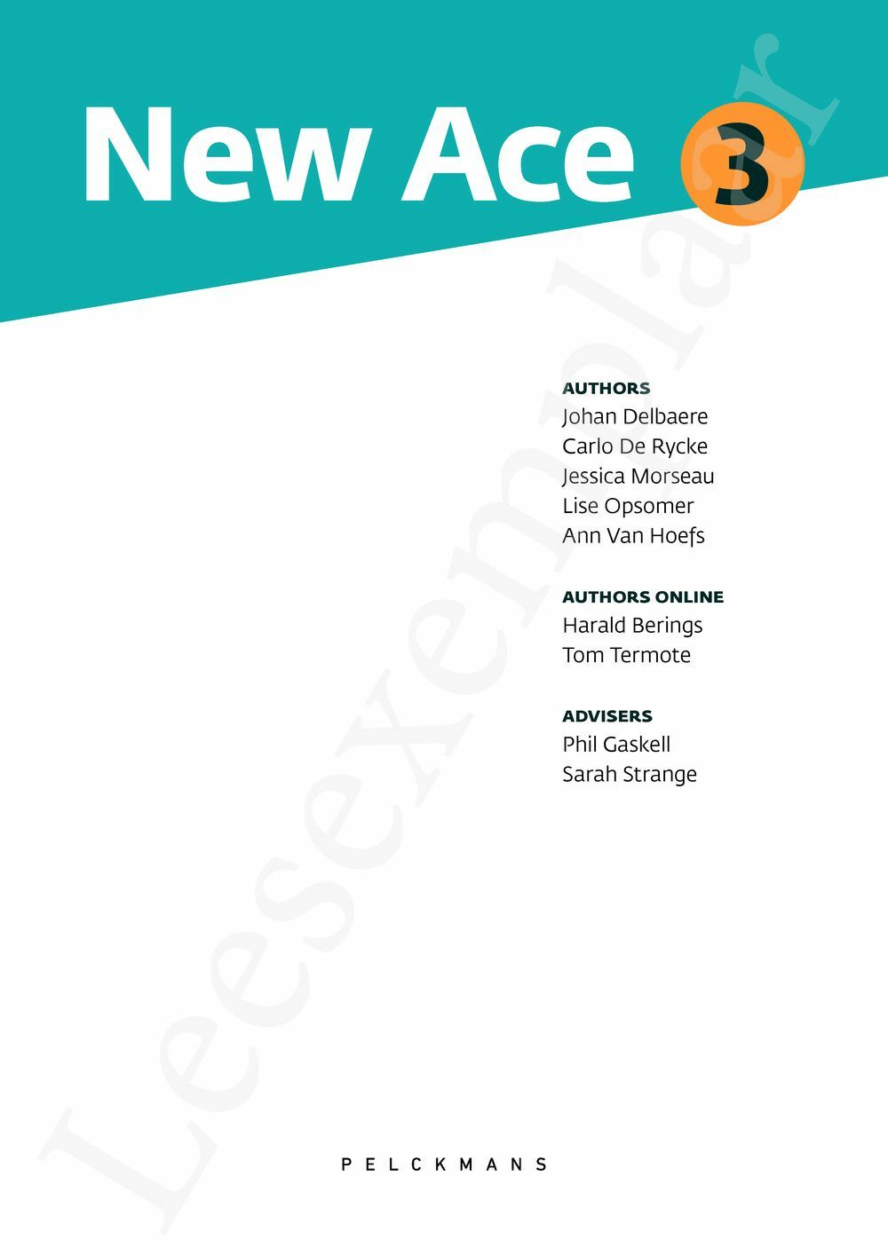 Preview: New Ace 3 Leerwerkboek (incl. Pelckmans Portaal)