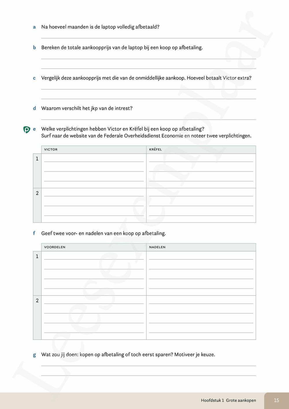 Preview: Financiële en economische vorming Leerwerkboek (incl. Pelckmans Portaal) Tweede graad