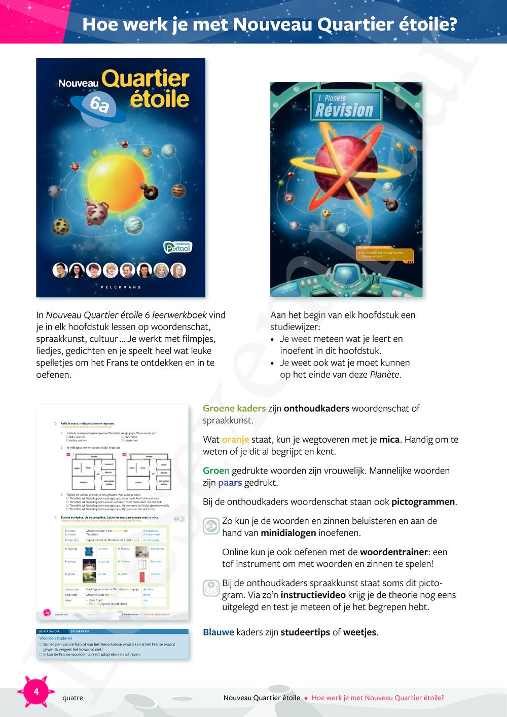 Preview: Nouveau Quartier étoile 6A Leerwerkboek (incl. météore, online oefenmateriaal)