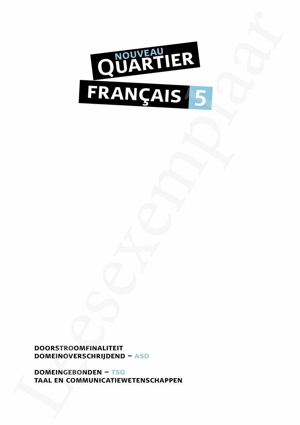 Preview: Nouveau Quartier français 5 Livre de l'élève (incl. Pelckmans Portaal)