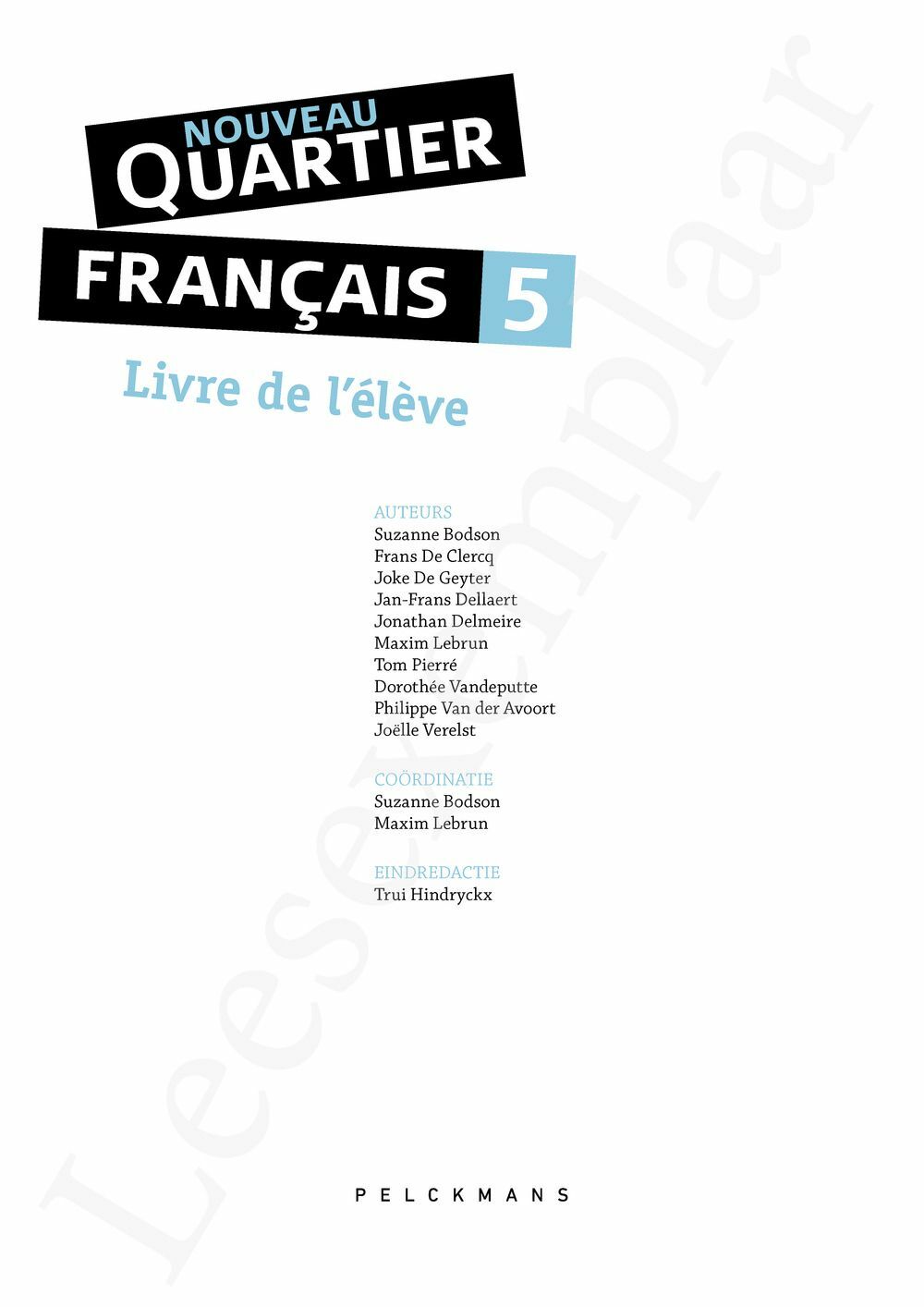 Preview: Nouveau Quartier français 5 Livre de l'élève (incl. Pelckmans Portaal)