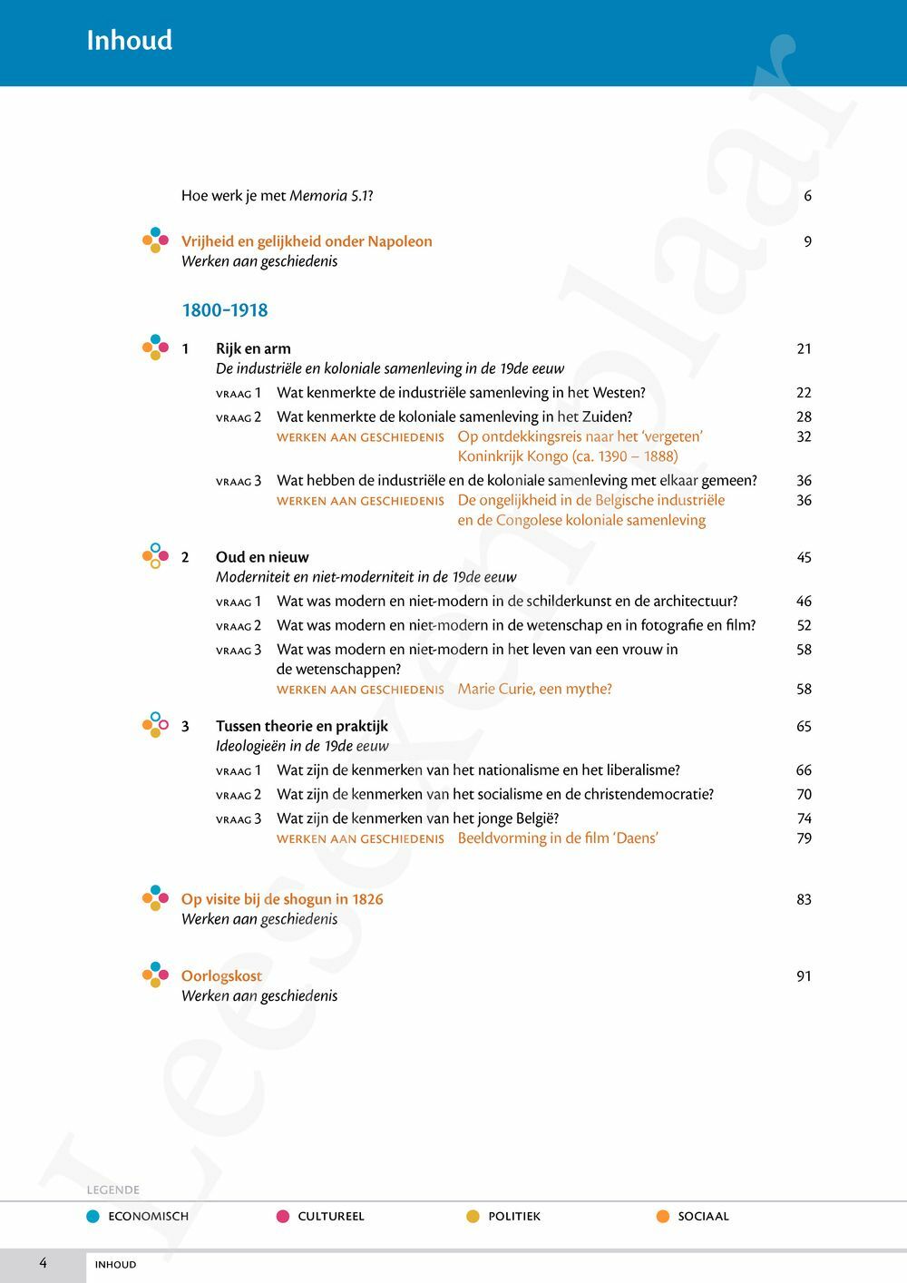 Preview: Memoria 5.1 Leerwerkboek (incl. Historische verhalen en Pelckmans Portaal)