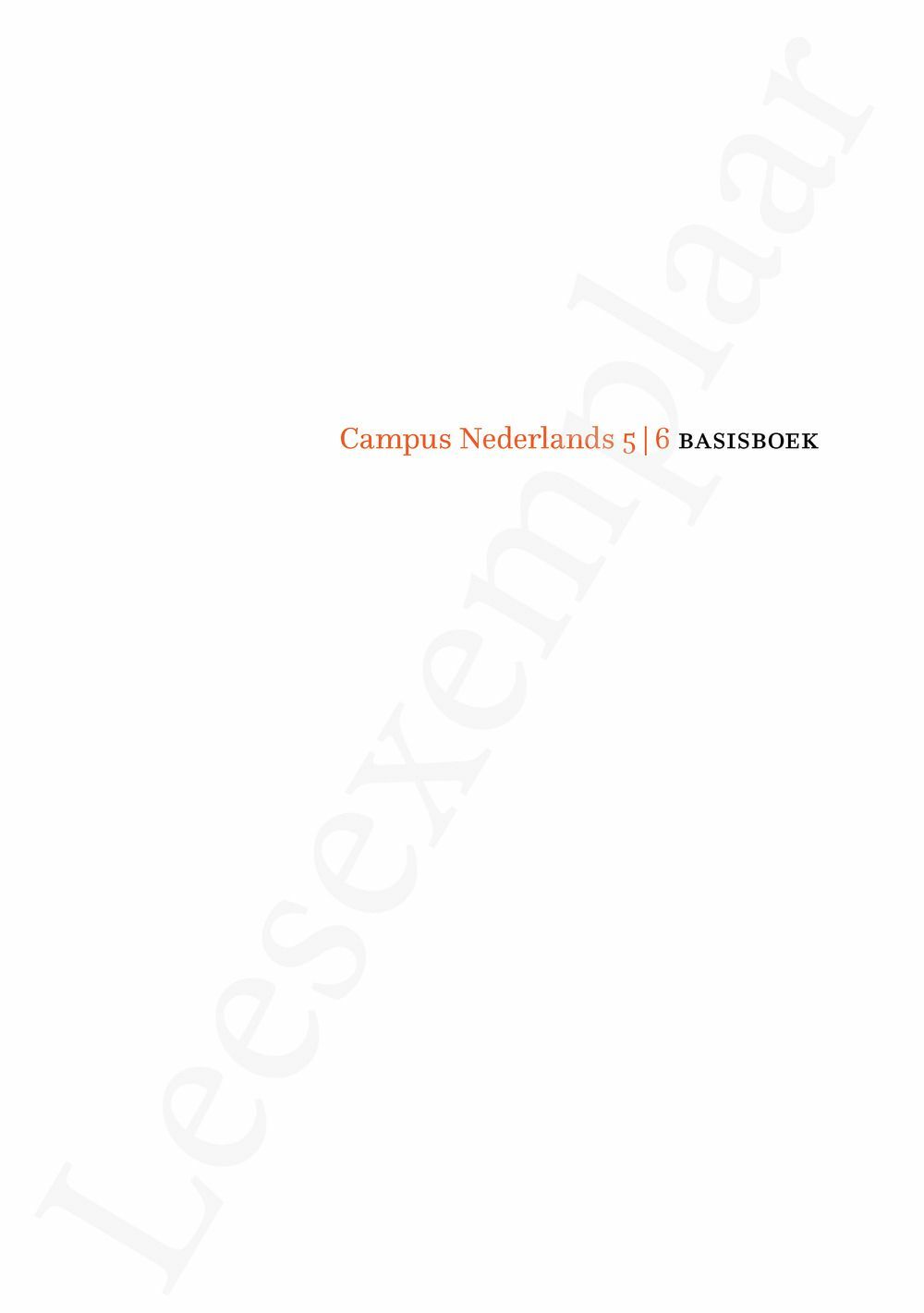 Preview: Campus Nederlands 5/6 Basisboek (incl. Pelckmans Portaal)