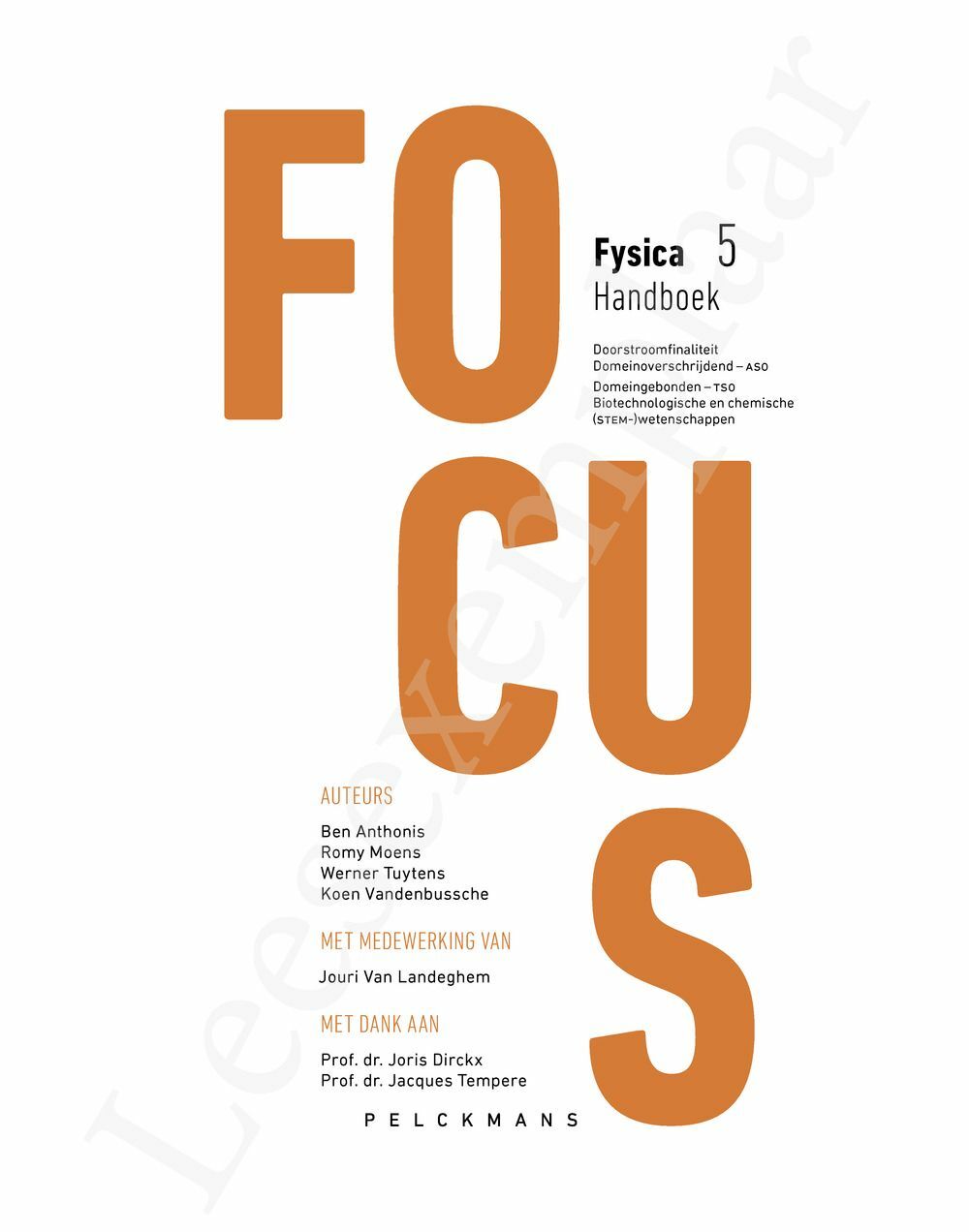 Preview: Focus Fysica 5 Handboek (incl. Pelckmans Portaal)