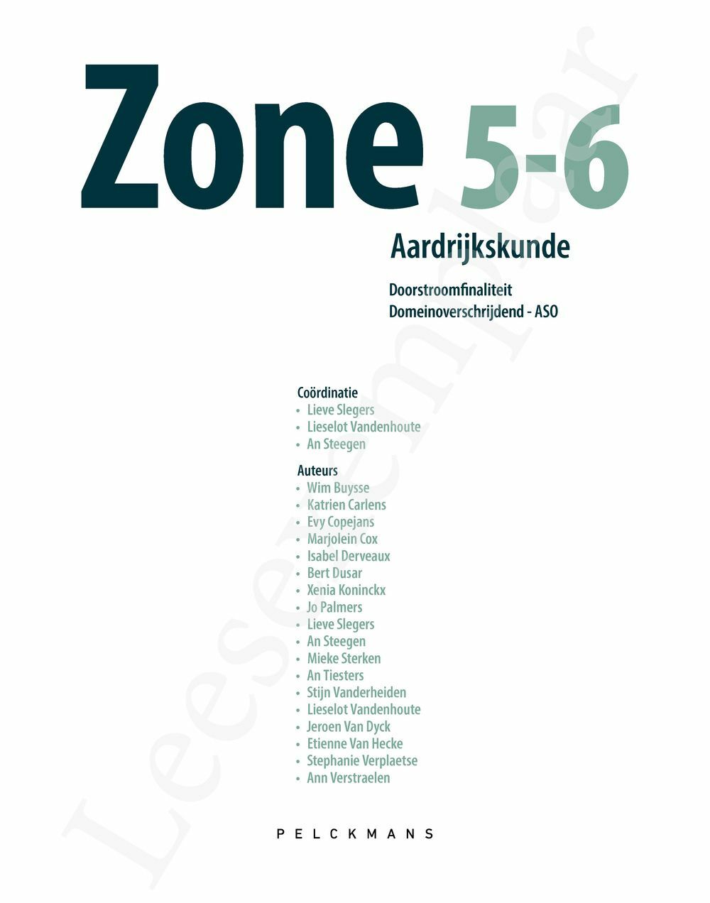 Preview: Zone 5/6 Doorstroom - wetenschappen Handboek (incl. Pelckmans Portaal)