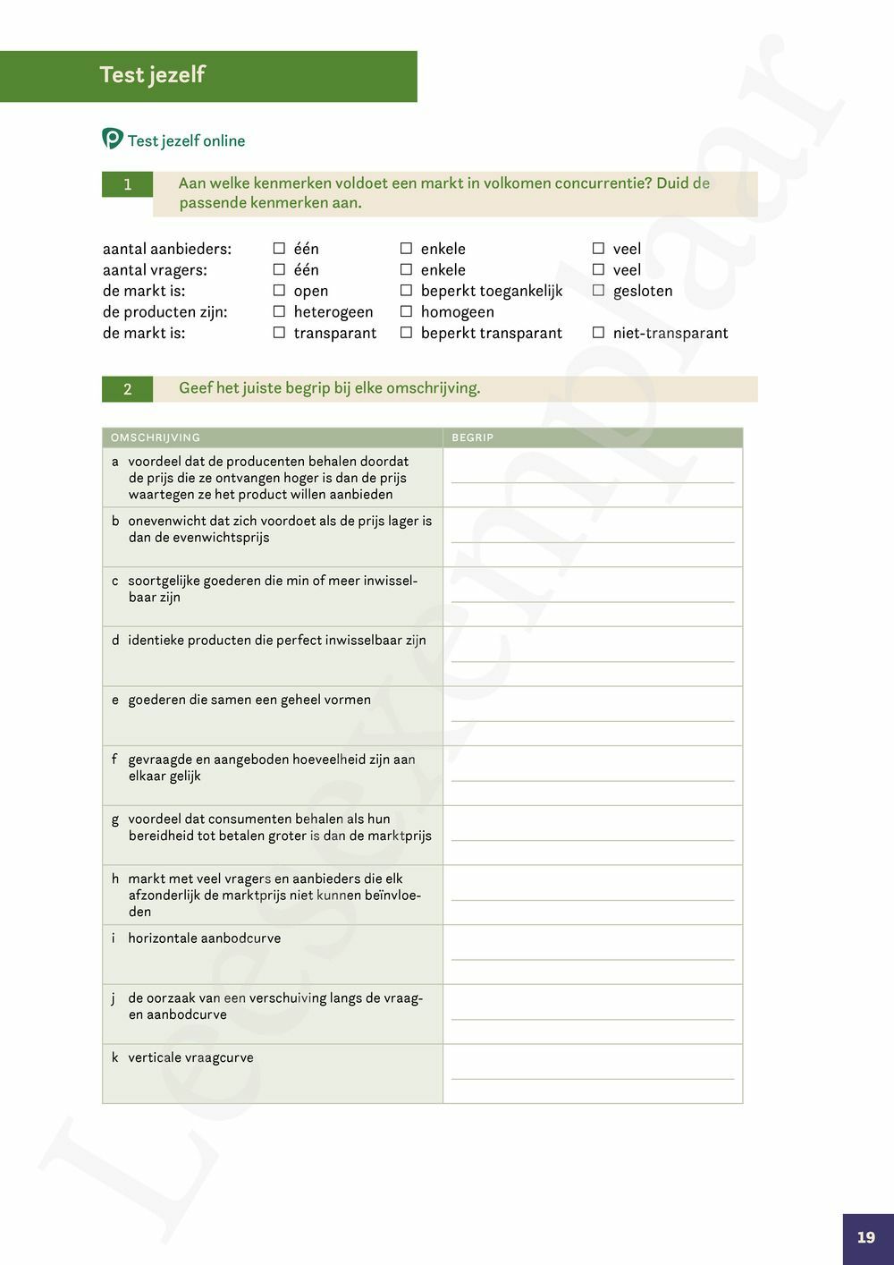 Preview: Markt 5 Economie Werkboek (incl. Pelckmans Portaal)