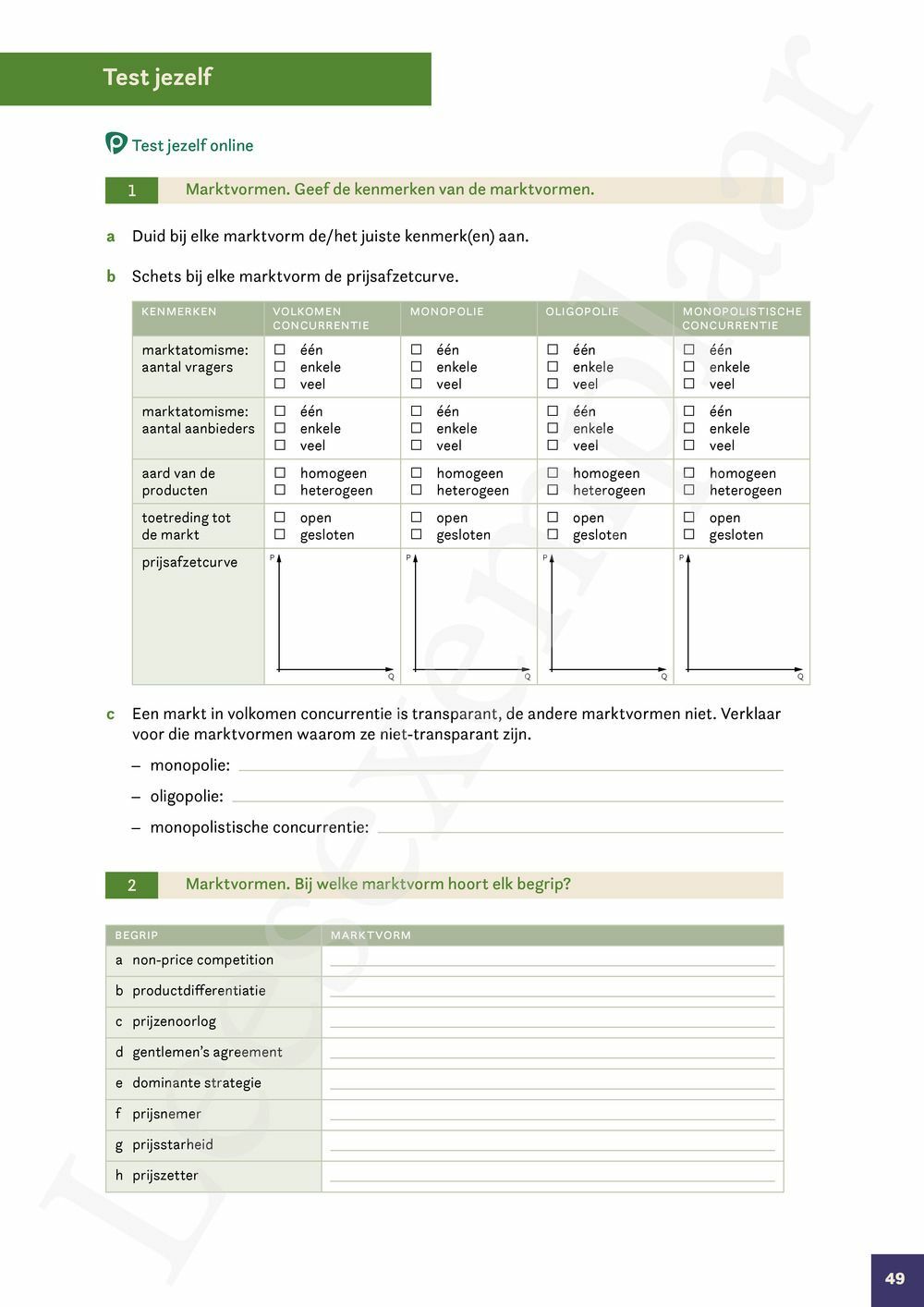 Preview: Markt 5 Economie Werkboek (incl. Pelckmans Portaal)