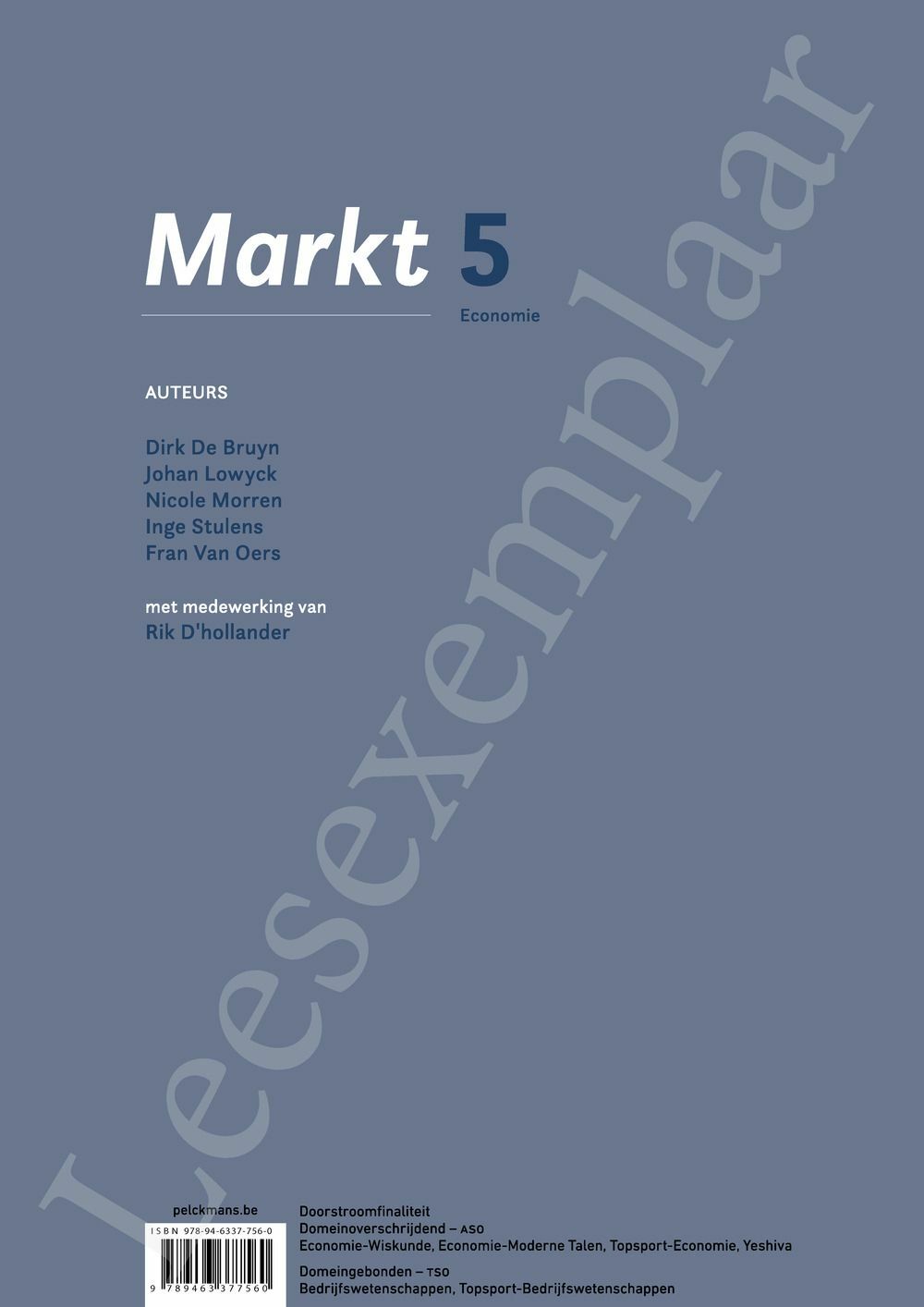 Preview: Markt 5 Economie Werkboek (incl. Pelckmans Portaal)