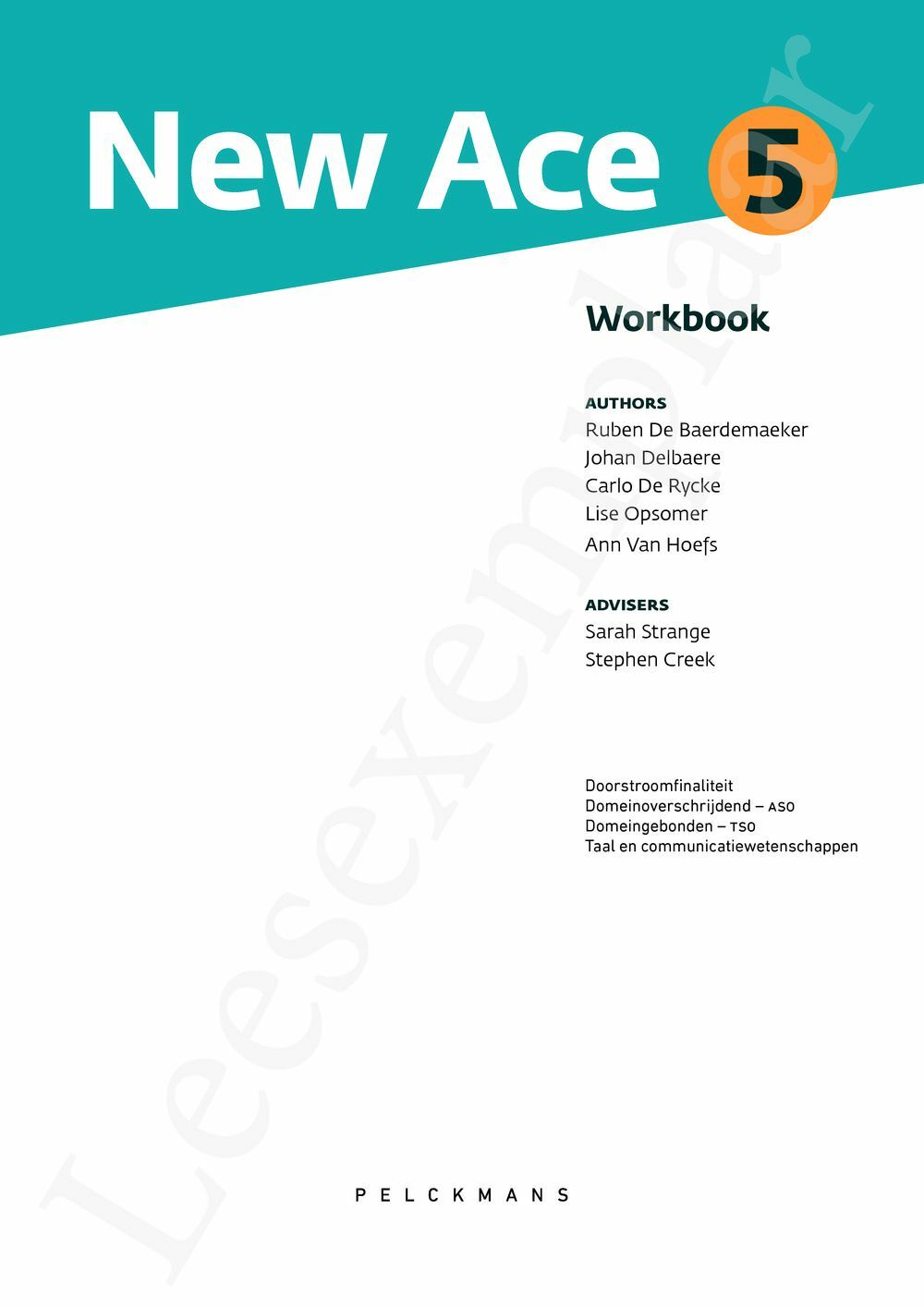 Preview: New Ace 5 Workbook (incl. New Ace Essential Grammar en Pelckmans Portaal)