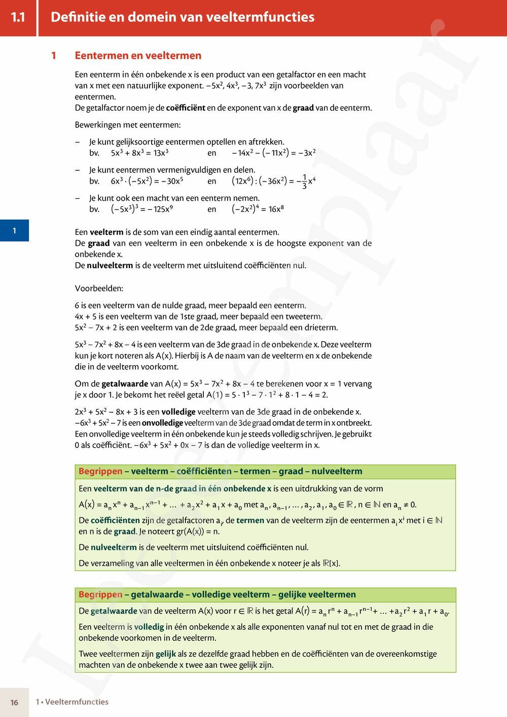 Preview: Matrix Wiskunde 5 Analyse deel 1: functieonderzoek Doorstroom Gevorderde wiskunde Handboek (incl. Pelckmans Portaal)