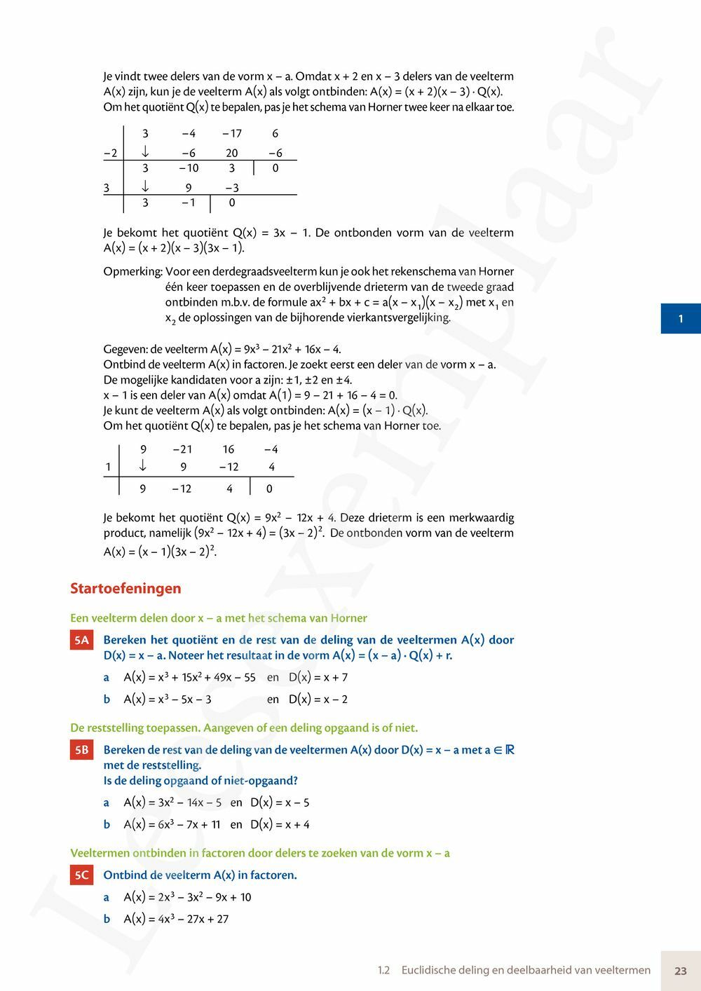 Preview: Matrix Wiskunde 5 Analyse deel 1: functieonderzoek Doorstroom Gevorderde wiskunde Handboek (incl. Pelckmans Portaal)