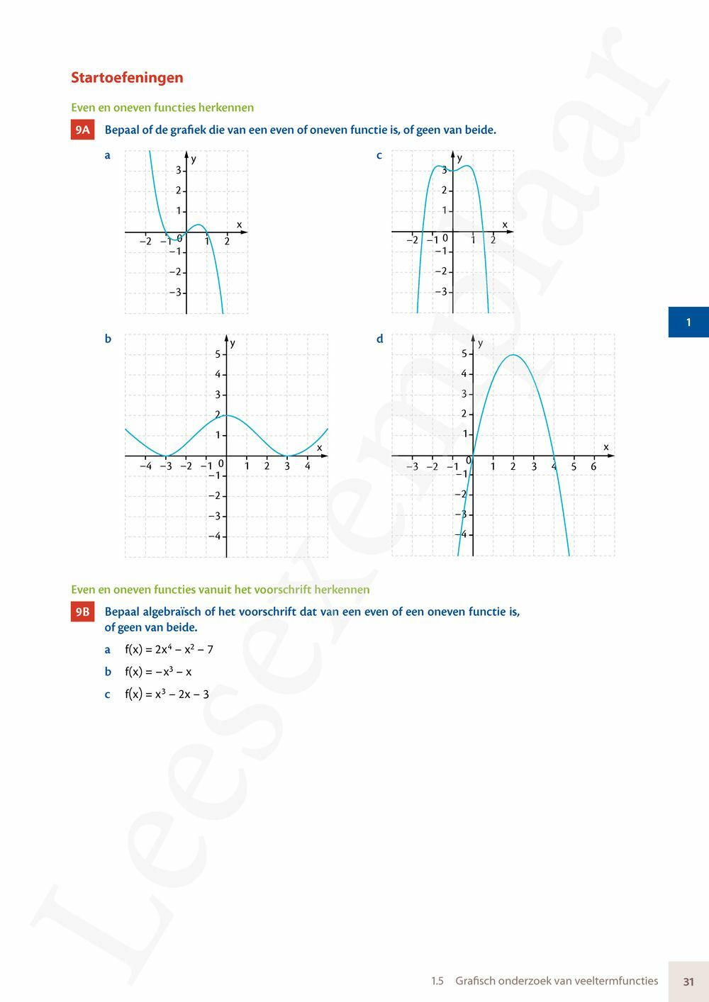 Preview: Matrix Wiskunde 5 Analyse deel 1: functieonderzoek Doorstroom Gevorderde wiskunde Handboek (incl. Pelckmans Portaal)