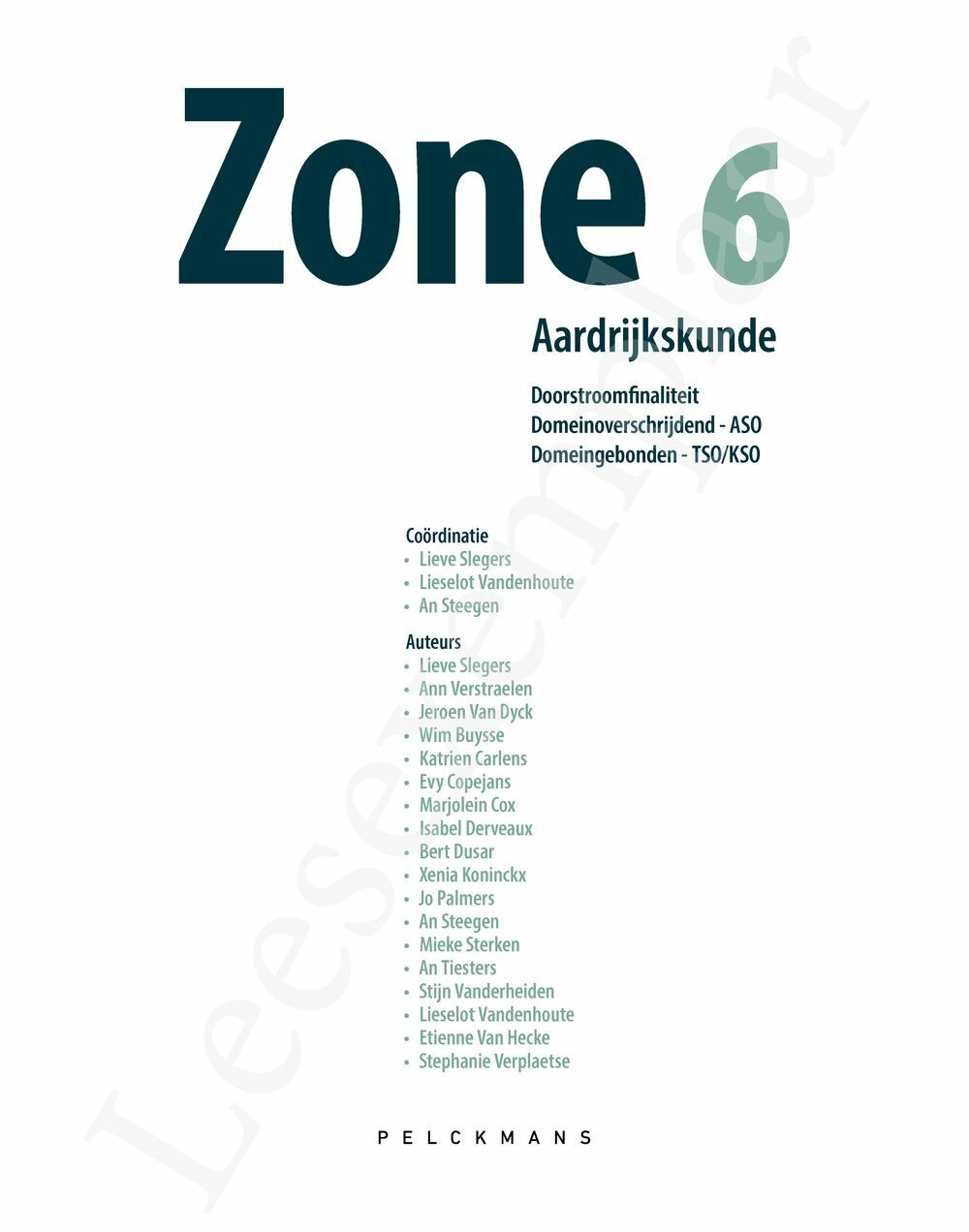 Preview: Zone 6 Doorstroom Handboek (incl. Pelckmans Portaal)