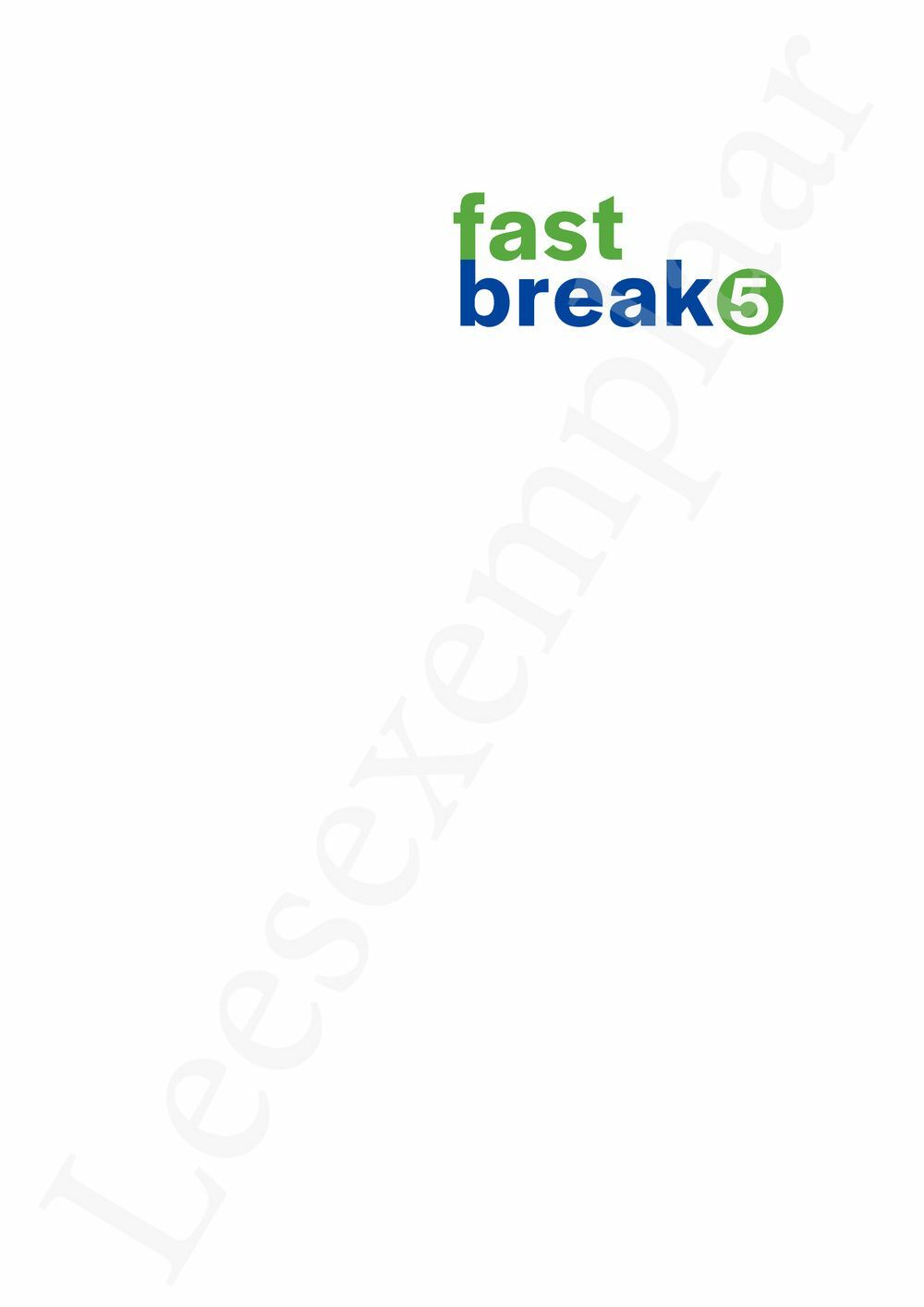 Preview: Fastbreak 5 Leerwerkboek (incl. Pelckmans Portaal)