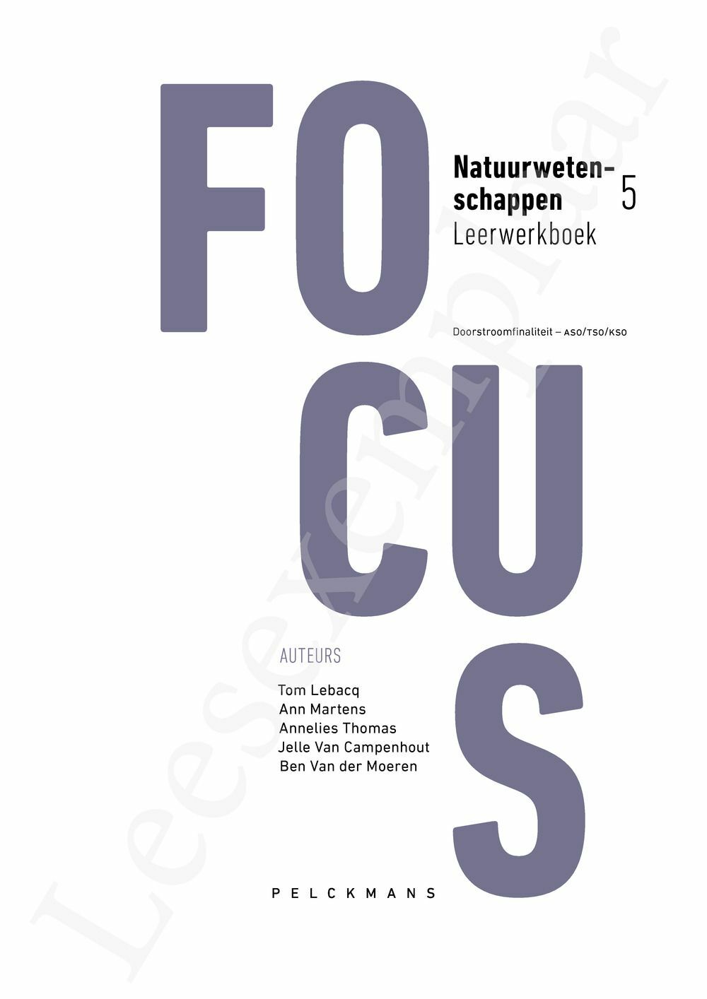 Preview: Focus Natuurwetenschappen 5 Leerwerkboek (incl. Pelckmans Portaal)