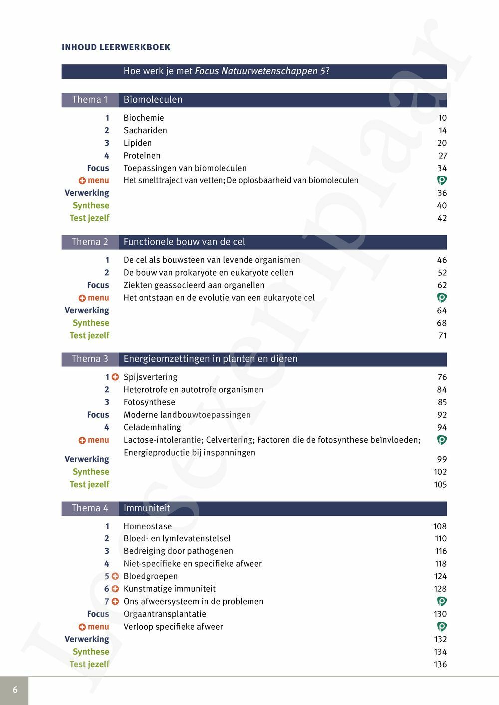 Preview: Focus Natuurwetenschappen 5 Leerwerkboek (incl. Pelckmans Portaal)