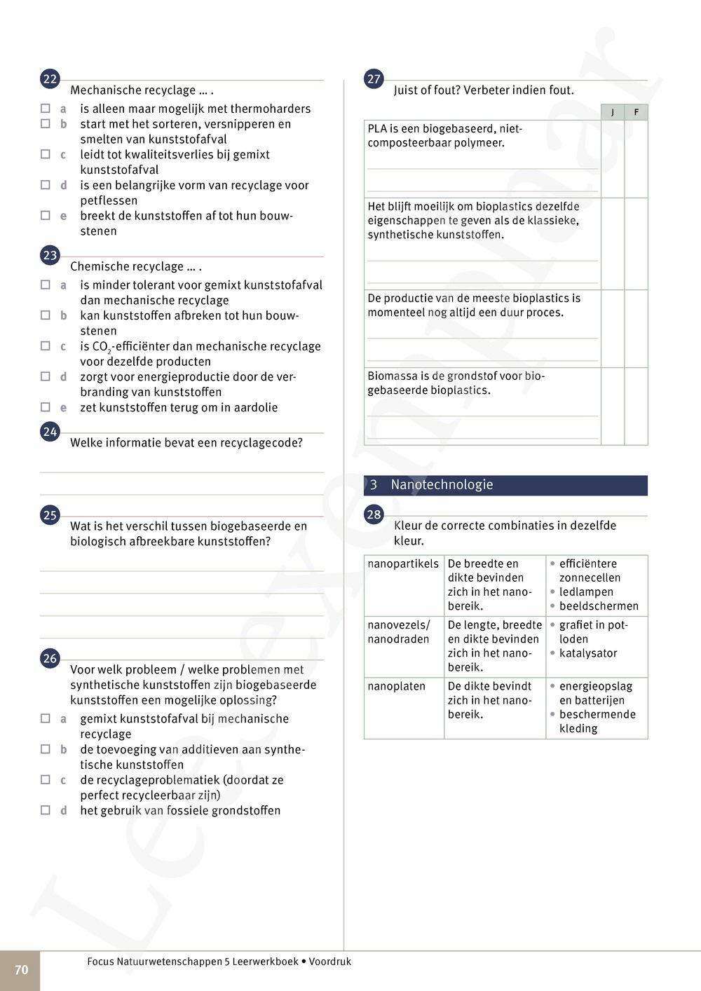 Preview: Focus Natuurwetenschappen 5 Leerwerkboek (incl. Pelckmans Portaal)