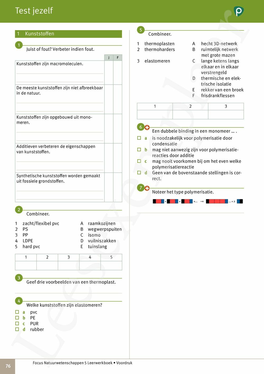 Preview: Focus Natuurwetenschappen 5 Leerwerkboek (incl. Pelckmans Portaal)