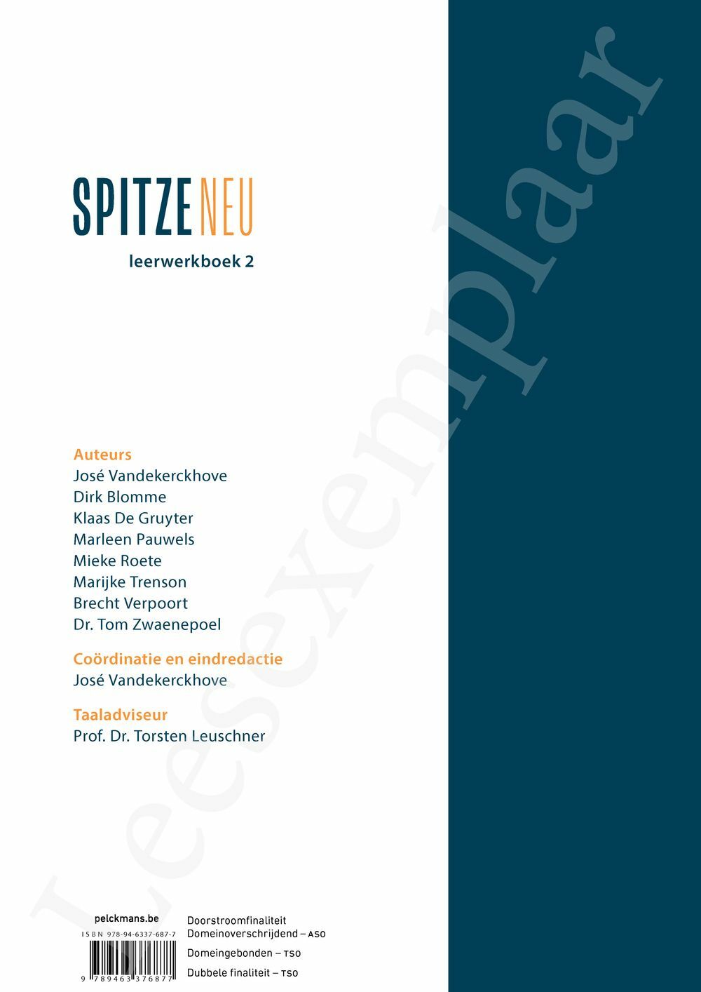 Preview: Spitze neu 2 Leerwerkboek (incl. Pelckmans Portaal)