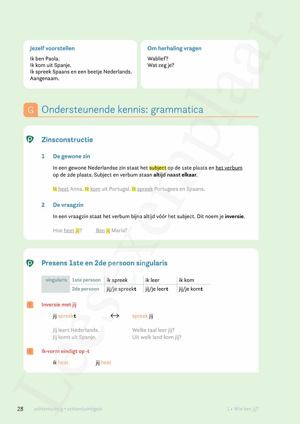 Preview: Zo gezegd 1.1 Breakthrough Leerwerkboek (editie 2024)