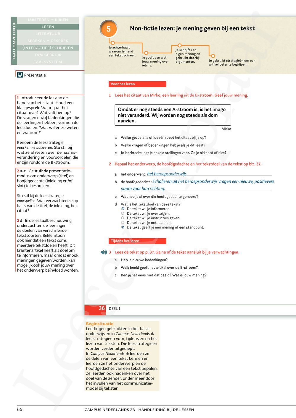 Preview: Campus Nederlands 2b Leerwerkboek (incl. Pelckmans Portaal)