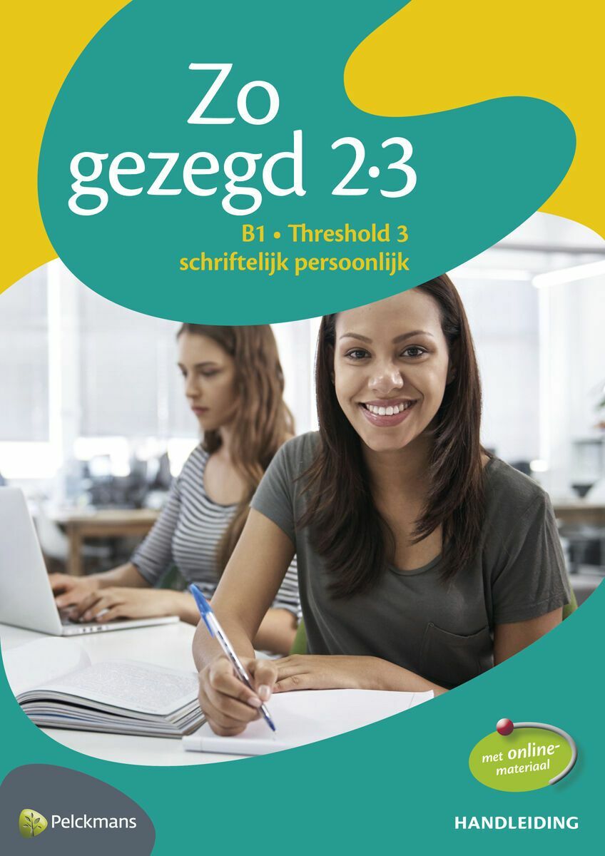 Zo gezegd 2.3 Threshold 3 schriftelijk persoonlijk Handleiding