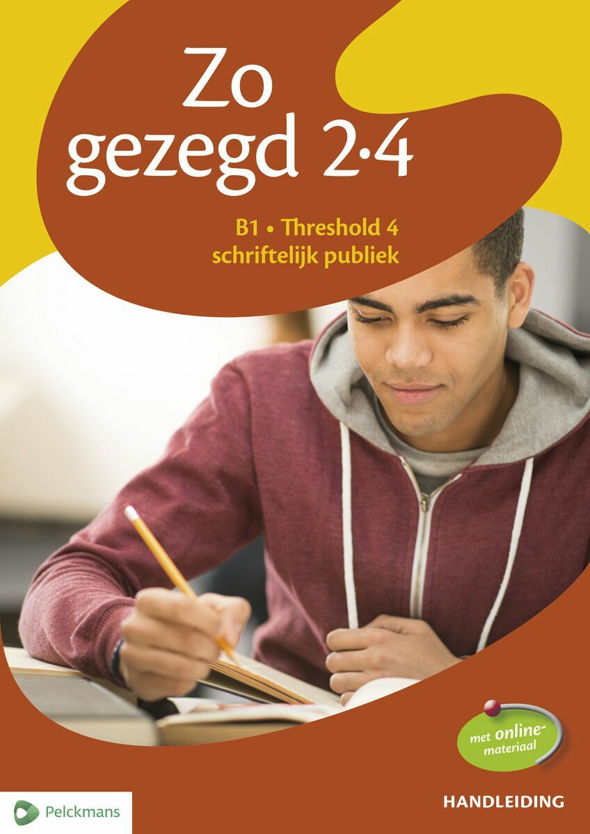 Zo gezegd 2.4 Threshold 4 schriftelijk publiek Handleiding