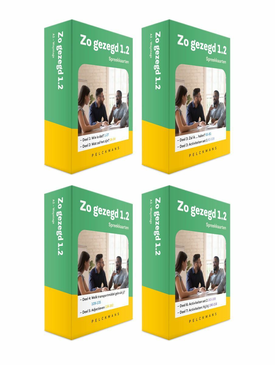 Zo gezegd 1.2 Waystage mondeling Spreekkaarten (editie 2024)