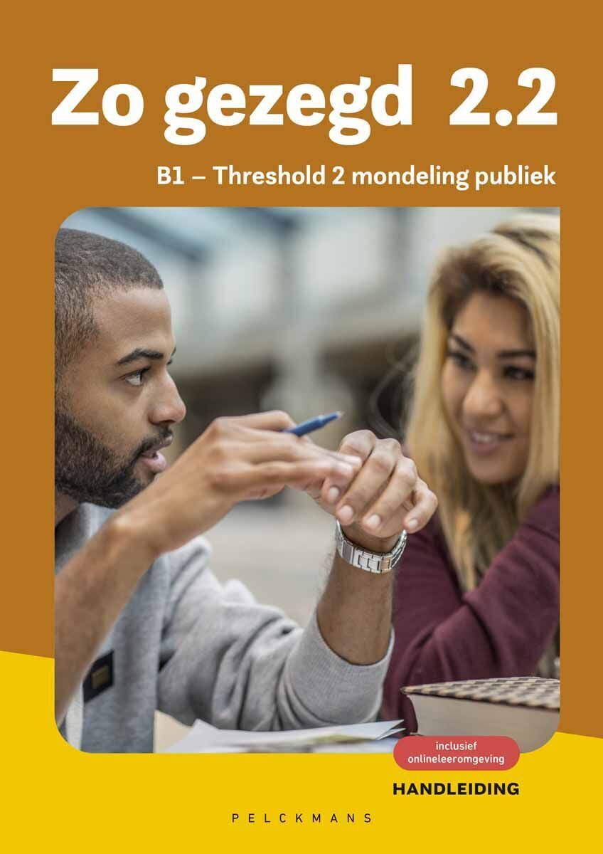 Zo gezegd 2.2 Threshold 2 mondeling publiek Handleiding (editie 2026)